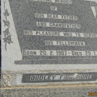 FINNEMORE Dudley 1907-1980