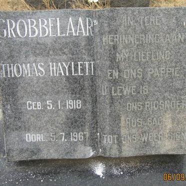 GROBBELAAR Thomas Haylett 1918-1967