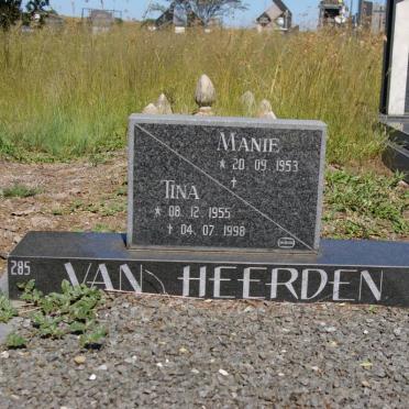 HEERDEN Manie, van 1953- &amp; Tina 1955-1998