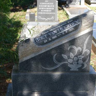 HEERDEN Boet, van 1919-1971