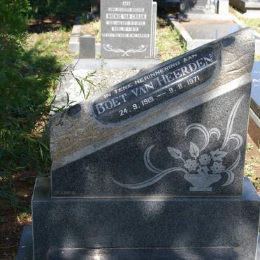 HEERDEN Boet, van 1919-1971