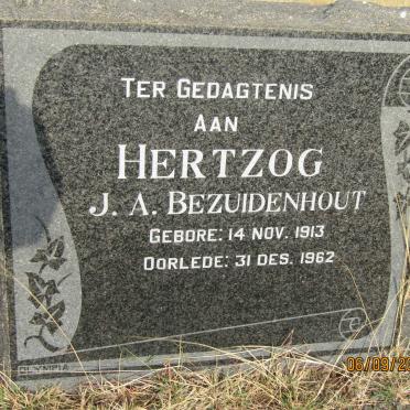 HERTZOG J.A. Bezuidenhout 1913-1962