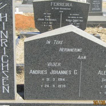 HINRICHSEN Andries Johannes C. 1914-1978 &amp;  Aletta Maria GRIESEL 1910-1985