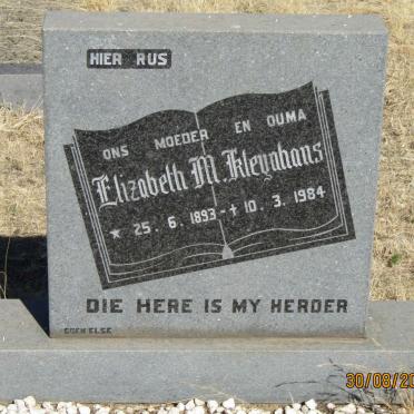 KLEYNHANS Elizabeth M. 1893-1984