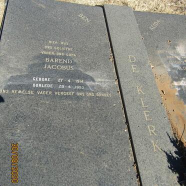 KLERK Barend Jacobus, de 1914-1993 &amp; Alida Jacoba Susanna HEYNS 1918-1991