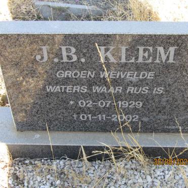 KLEM J.B. 1929-2002