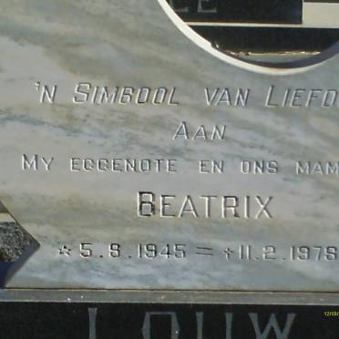 LOUW Beatrix 1945-1978 