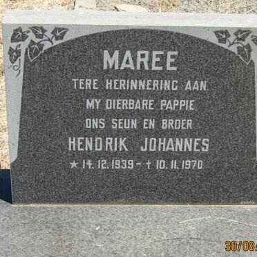 MAREE Hendrik Johannes 1939-1970