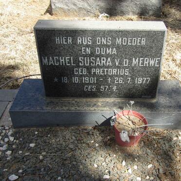 MERWE Machel Susara, v.d. nee PRETORIUS 1901-1977