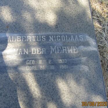 MERWE Albertus Nicolaas, van der 1933-1981