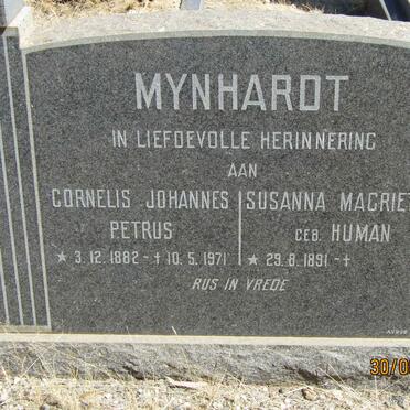 MYNHARDT Cornelis Johannes Petrus 1882-1971 &amp; Susanna Magrietha HUMAN 1891-