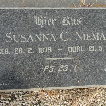 NIEMAN Susanna C. 1879-1971