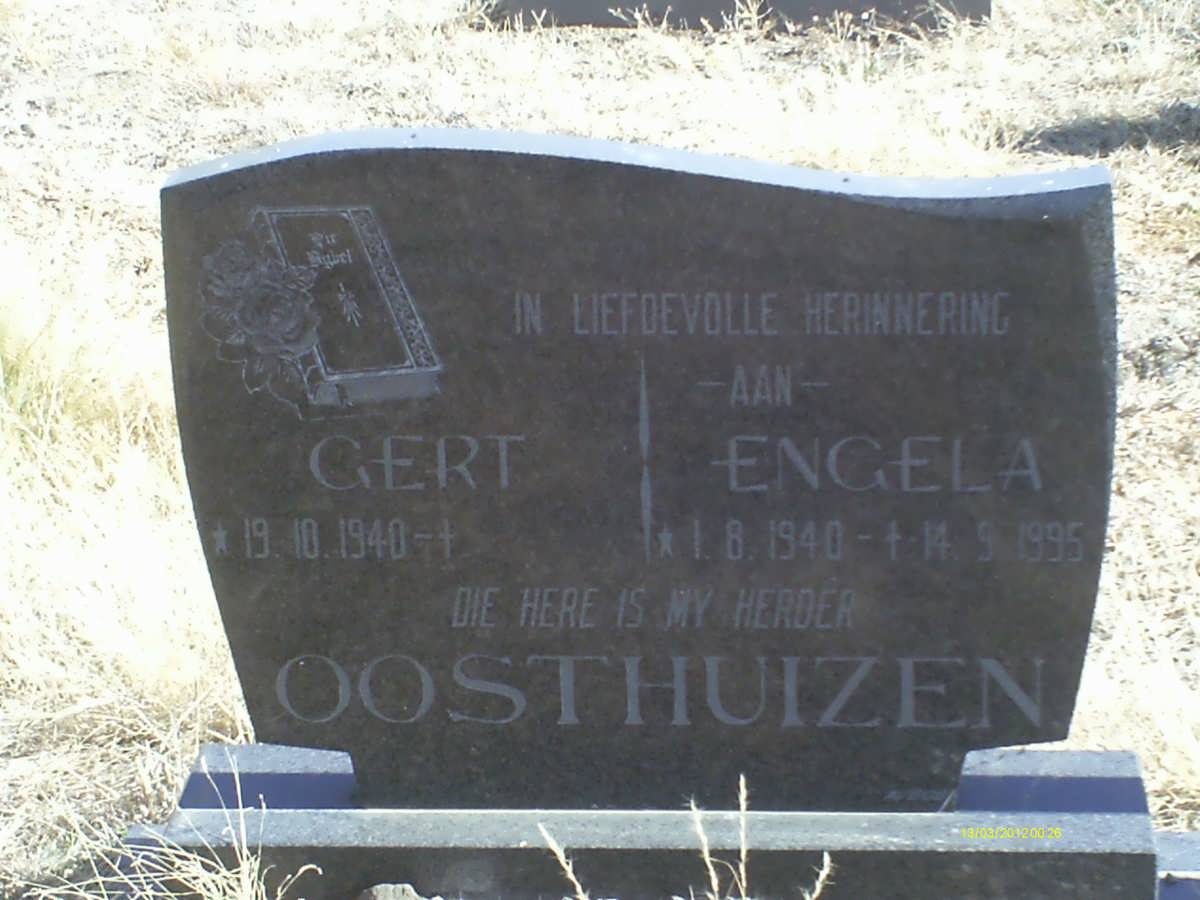 OOSTHUIZEN Gert 1940- &amp; Engela 1940-1995