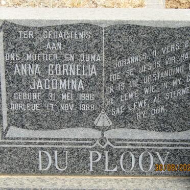 PLOOY Anna Cornelia Jacomina, du 1896-1988