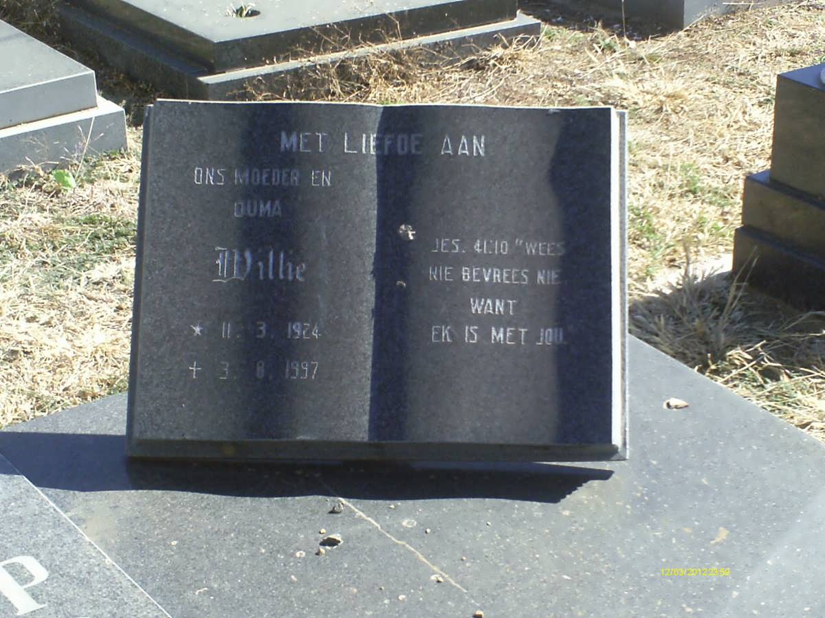 PRINSLOO Willie 1924-1997