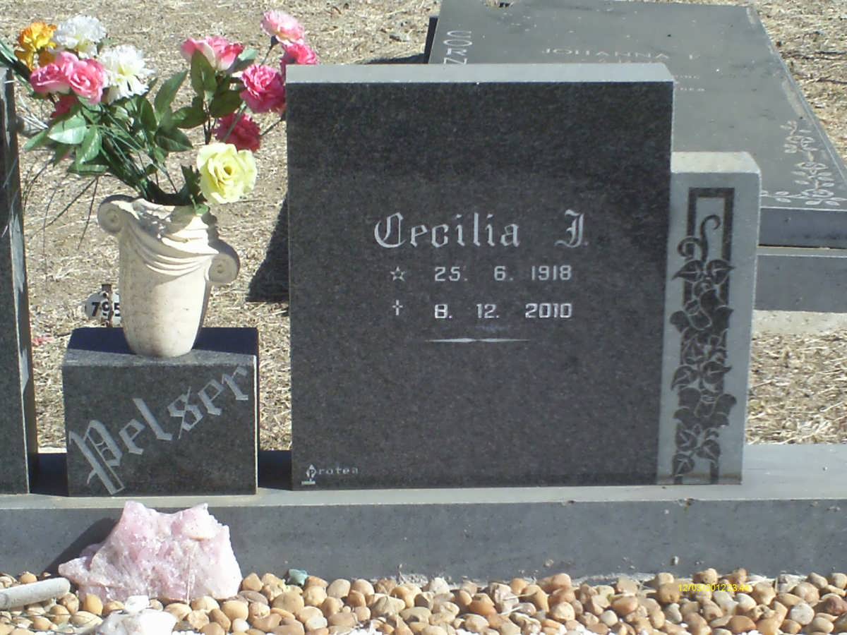 PELSER Cecilia J. 1918-2010