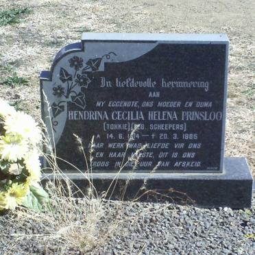 PRINSLOO Barend Christoffel Johannes 1913-1988 &amp; Hendrina Cecilia Helena SCHEEPERS 1914-1985
