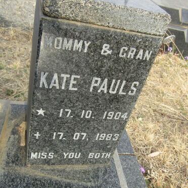 PAULS Charles 1903-1960 &amp; Kate 1904-1983