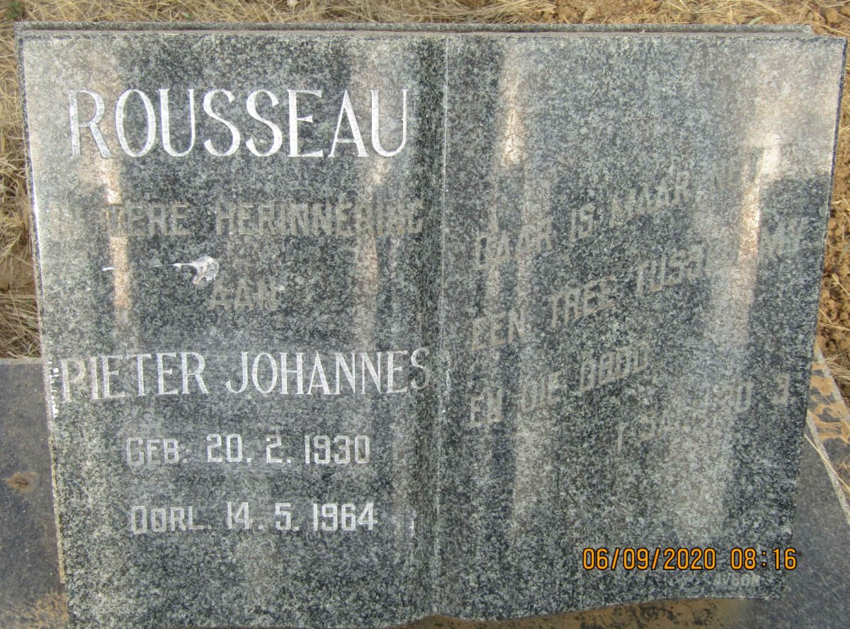 ROUSSEAU Pieter Johannes 1930-1964