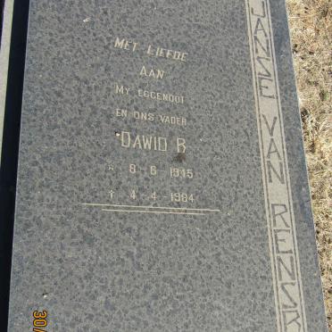 RENSBURG Dawid B., Janse van 1945-1984