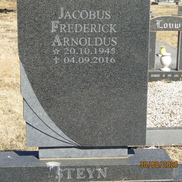 STEYN Jacobus Frederick Arnoldus 1945-2016