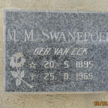 SWANEPOEL M.M. nee VAN ECK 1895-1969