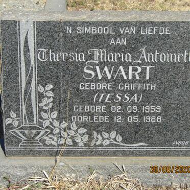 SWART Thersia Maria Antoinette nee GRIFFITH 1959-1988