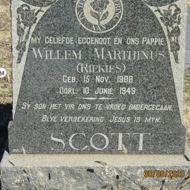 SCOTT Willem Marthinus 1906-1949