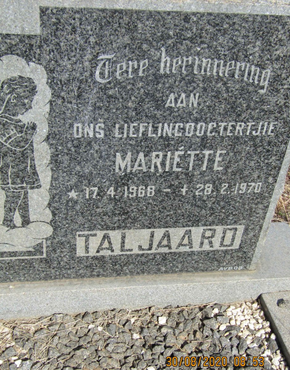 TALJAARD Mariette 1968-1970