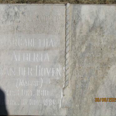 THERON Margaretha Alberta nee VAN DER HOVEN 1910-1988
