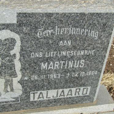 TALJAARD Martinus 1963-1964