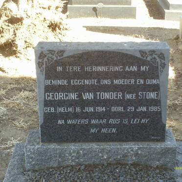TONDER Georgine, van nee STONE 1914-1985