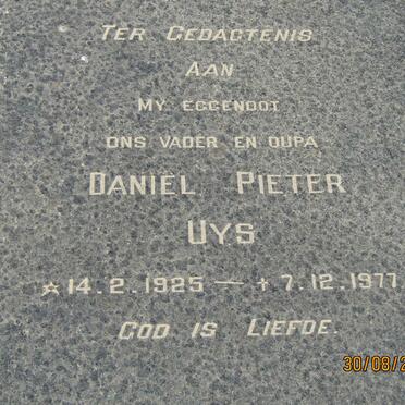 UYS Daniel Pieter 1925-1977