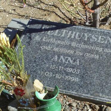 VELTHUYSEN Anna 1903-1999