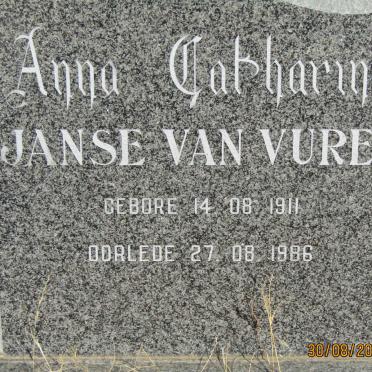 VUREN Anna Catharina, Janse van 1911-1986