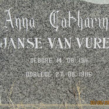 VUREN Anna Catharina, Janse van 1911-1986