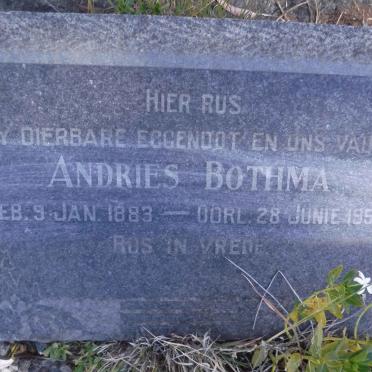 BOTHMA Andries 1883-1954