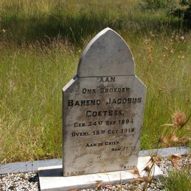 COETSEE Barend Jacobus 1894-1918