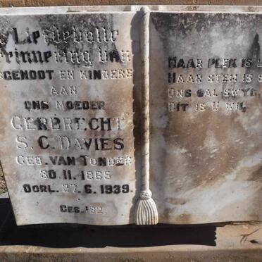 DAVIES Gerbrecht S.C. nee VAN TONDER 1865-1939