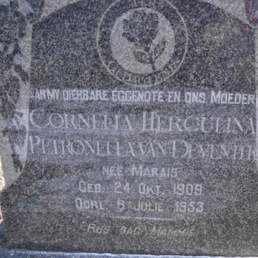 DEVENTER Cornelia Herculina Petronella, van nee MARAIS 1909-1953