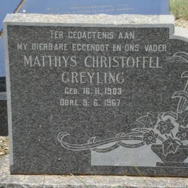 GREYLING Matthys Christoffel 1903-1967