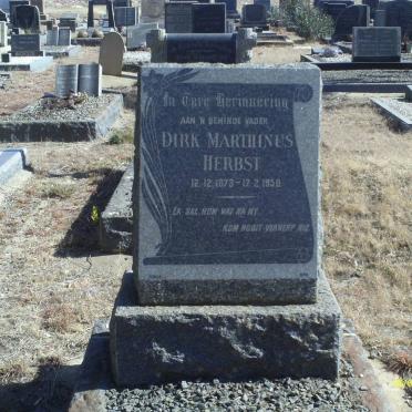 HERBST Dirk Marthinus 1873-1950