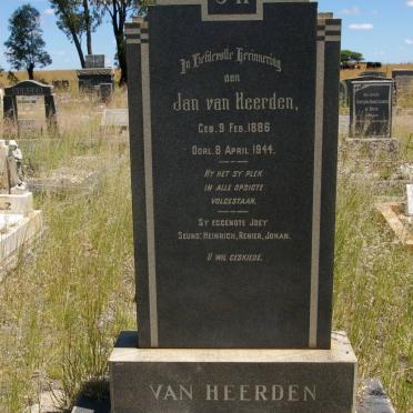 HEERDEN Jan, van 1886-1944