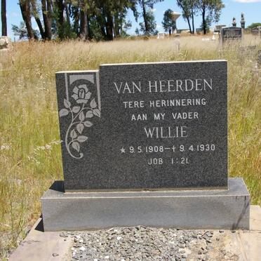 HEERDEN Willie, van 1908-1930