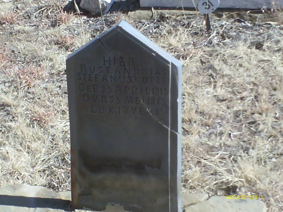 KOTZE Andrias Stefanus 1915-1915