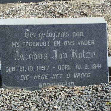 KOTZE Jacobus Jan 1897-1941
