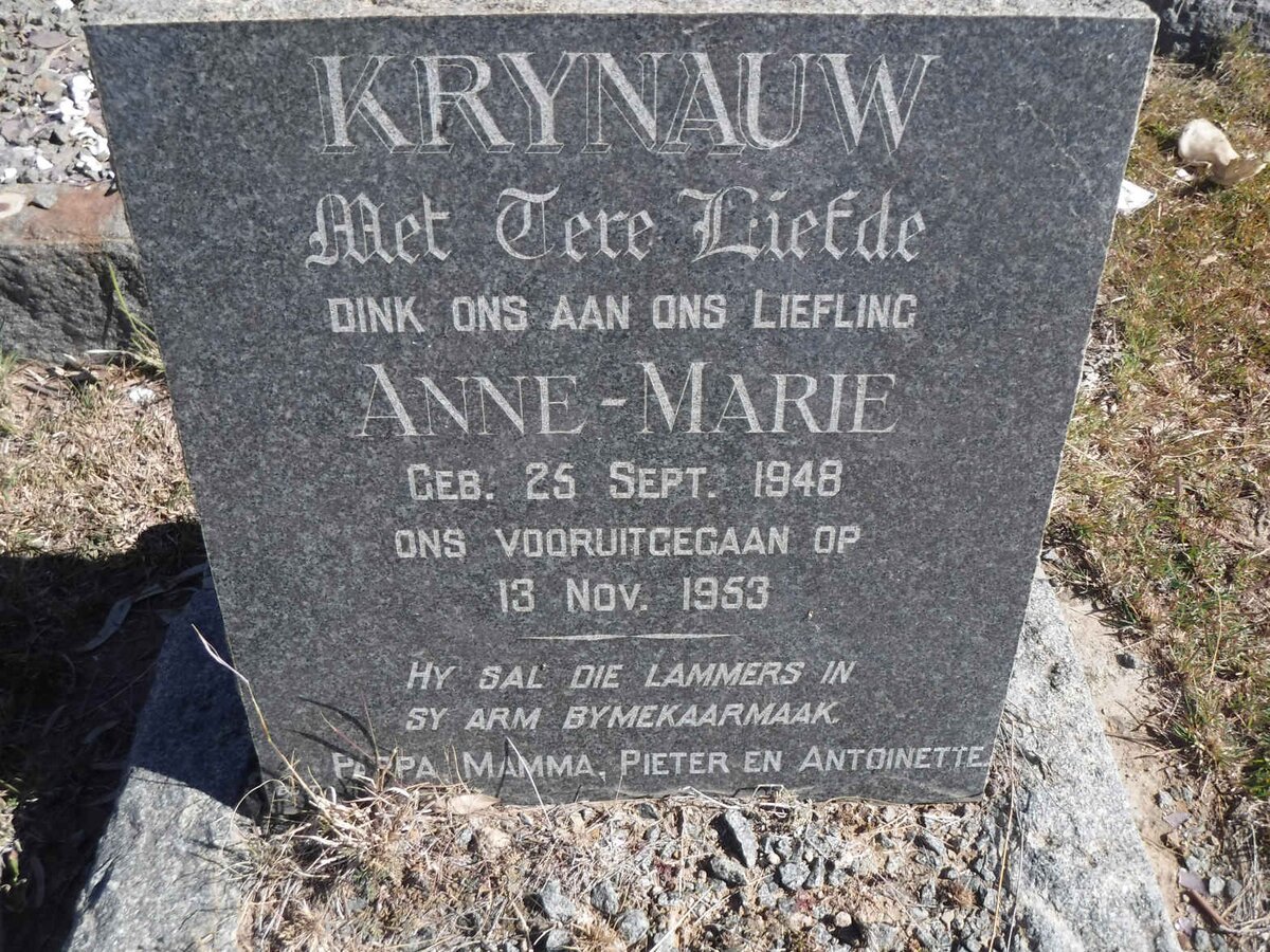 KRYNAUW Anne-Marie 1948-1953