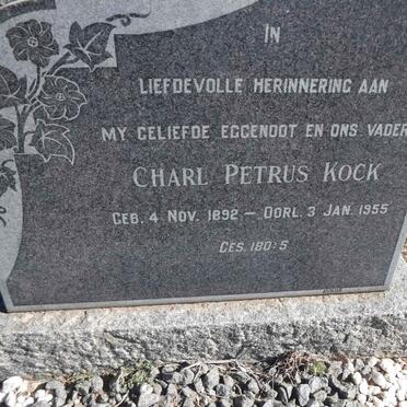 KOCK Charl Petrus 1892-1955