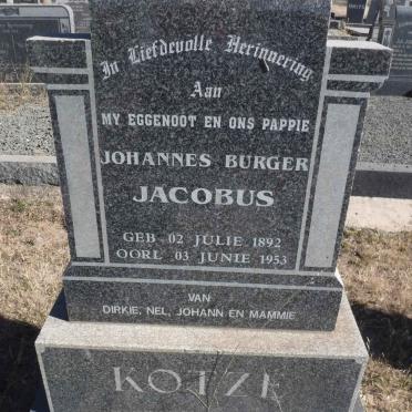 KOTZÉ Johannes Burger Jacobus 1892-1953