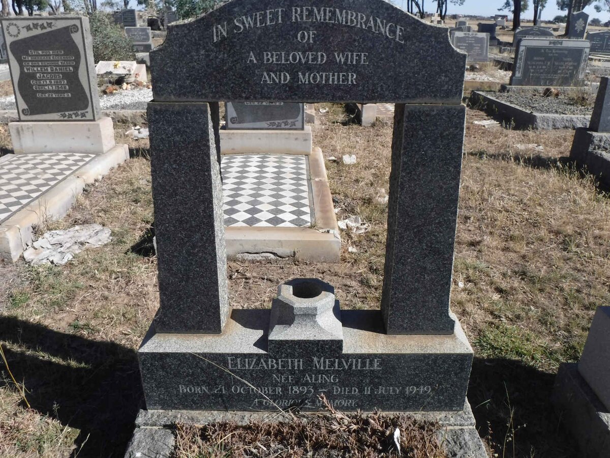 MELVILLE Elizabeth nee ALING 1893-1949